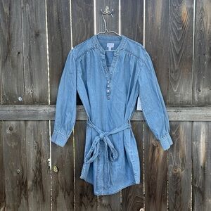Time and Tru Blue Denim Shirt Dress